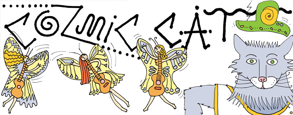 CozmicCat Logo Cozmo and the Three Fairy Guitar Sisters